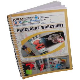 Lockout Tagout Procedure Worksheet in Spiral / Register (Set of 2)