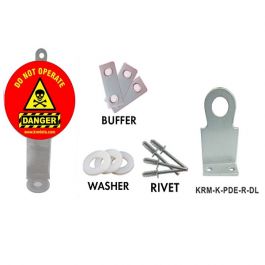 KRM LOTO - MULTIPURPOSE ROUND SHAPE RACKING LOCKOUT METAL