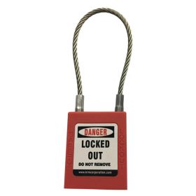 ABS Padlock With Insulated Steel Cable