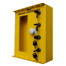 Group lockout box with in built 4 locks & 12 slots