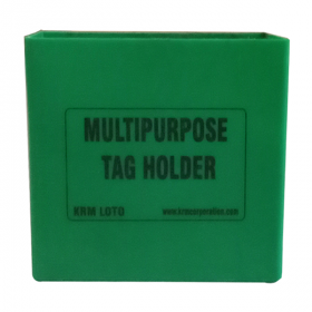 KRM LOTO MULTIPURPOSE TAG HOLDER - Green (Without Material)