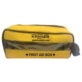 KRM - FIRST AID KIT POUCH (TRANSPARENT) - YELLOW