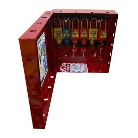 KRM LOTO – PORTABLE/WALL MOUNTED UNIQUE GROUP LOCKOUT BOX (13HOLES)