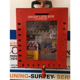 KRM LOTO –24H1P PORTABLE/ wall mounted  GROUP LOTO  BOX ( without material )