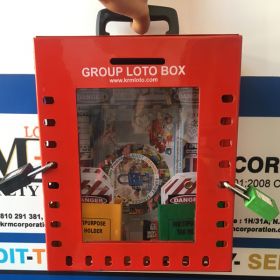 KRM LOTO –24H2P PORTABLE/ wall mounted  GROUP LOTO  BOX ( without material )