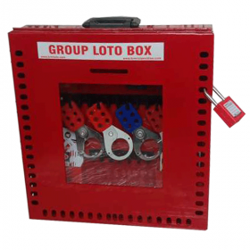KRM LOTO –48H PORTABLE/ wall mounted  GROUP LOTO  BOX ( without material )