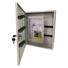 KRM LOTO DUAL LAYER LOCKOUT KEY STATION-WITH DISPLAY MESSAGE LAYER  OPAQUE FASCIA-18153 