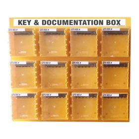 KRM LOTO  – 12 BOXES DI-ELECTRIC MULTIPURPOSE (ABS + POLYCARBONATE) LOTO BOX FOR GROUP KEY DOCUMENTATION