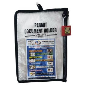 KRM LOTO - LOCKOUT TAGOUT PERMIT DOCUMENT HOLDER WITH LOOP