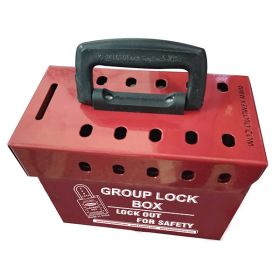 Portable Group Lockout Box (10 Holes)
