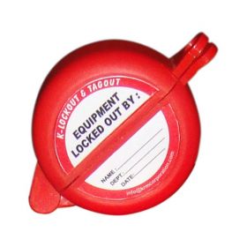 KRM LOTO Gate Valve Lockout with one hole - 25 to 63.5 mm ( 1" - 2½" inch)