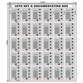 KRM LOTO – 4 LOCK WITH 30 GROUP LOCKOUT BOX CABINET 