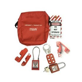 KRM LOTO – PERSONAL LOCKOUT TAGOUT POUCH KIT – RED