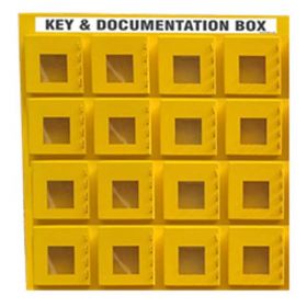 KRM LOTO - 16 BOX WITH 4 LOCKING HOOK LOCKOUT KEY & DOCUMENTATION BOX