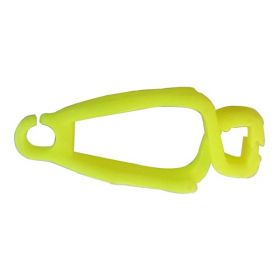 LOCK TAG CLIP LOCKOUT TAGOUT HOLDER - CURVE WITHOUT MATERIAL - YELLOW