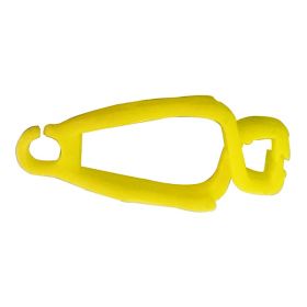 25pcs LOCK TAG CLIP LOCKOUT TAGOUT HOLDER - STRAIGHT WITHOUT MATERIAL YELLOW 