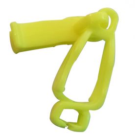 LOCK TAG CLIP LOCKOUT TAGOUT HOLDER - YELLOW
