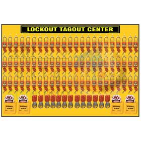 KRM LOTO – Lockout Tagout station / center WITHOUT MATERIAL
