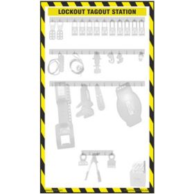 KRM LOTO -  LOCKOUT TAGOUT SHADOW CENTER STATION WITH MATERIAL