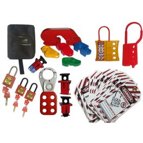 KRM LOTO – OSHA LOCKOUT TAGOUT ELECTRICAL BLACK POUCH KIT-3030