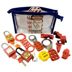 KRM LOTO - OSHA LOCKOUT TAGOUT ELECTRICAL CBL POUCH KIT-4040