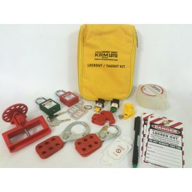 KRM LOTO – OSHA PERSONAL LOCKOUT TAGOUT KIT – YELLOW