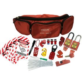 KRM LOTO - OSHA LOCKOUT TAGOUT ELECTRICAN  CIRCUIT BREAKER  KIT POUCH-2108-B