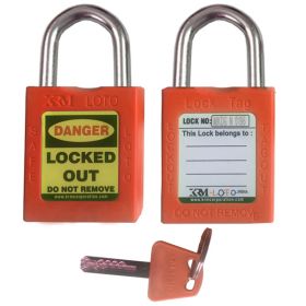OSHA Safety Isolation Lockout Padlock - Short Metal Shackle