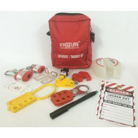 KRM LOTO – PERSONAL LOCKOUT TAGOUT KIT – RED