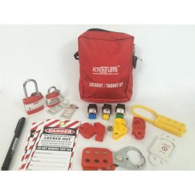 KRM LOTO –  PERSONAL LOCKOUT TAGOUT KIT – RED