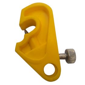 KRM LOTO - MINI CIRCUIT BREAKER LOCKOUT WITH SPECIAL FOLDABLE SCREW- YELLOW