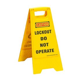 KRM LOTO PORTABLE SAFETY FLOOR STAND(DO NOT OPERATE)