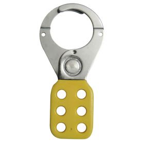 KRM LOTO - VINYL MOLDED COATED HASP - PREMIER -JAW DIA-38/39MM - YELLOW