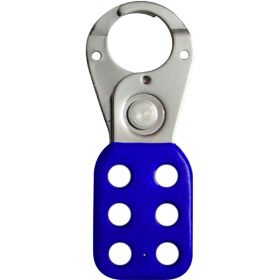 KRM LOTO - VINYL MOLDED COATED HASP - SMALL - JAW DIA -25 MM - BLUE 