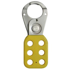 KRM LOTO - VINYL MOLDED COATED HASP - SMALL - JAW DIA -25 MM - YELLOW 