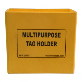 KRM LOTO MULTIPURPOSE TAG HOLDER  - Yellow (Without Material)
