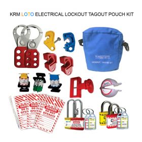 KRM LOTO ELECTRICAL LOCKOUT TAGOUT POUCH KIT