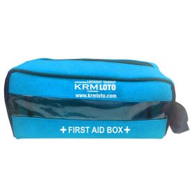 FIRST AID KIT POUCH (TRANSPARENT) - BLUE