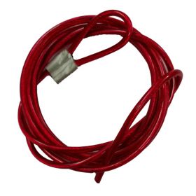 KRM LOTO - INSULATED METAL CABLE  4mm Red (Single Loop, 2 meters)