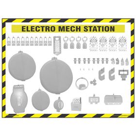 KRM LOTO – ELECTRO-MECHANICAL LOCKOUT SHADOW CENTER STATION WITH MATERIAL