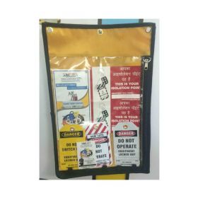 KRM LOTO - LOCKOUT PERMIT DOCUMENT HOLDER BLACK WITHOUT MATERIAL