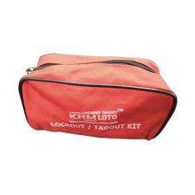 KRM LOTO – HANDY LOCKOUT ELECTRICIAN BAG /POUCH – RED