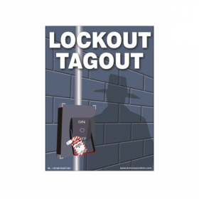 10pcs KRM LOTO LOCKOUT TAGOUT SIGNS - WALL MOUNTED(450 mm x 600 mm)