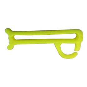 LOCK TAG CLIP LOCKOUT TAGOUT HOLDER - STRAIGHT WITHOUT MATERIAL - YELLOW