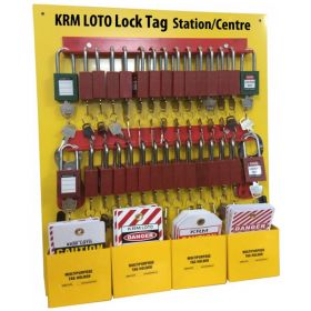 KRM LOTO Lock Tag Center/Station with material