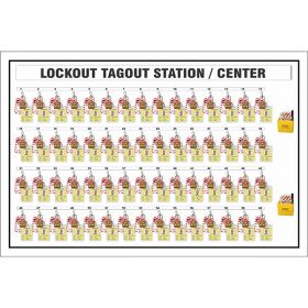KRM LOCKOUT TAGOUT STATION CENTER WITHOUT MATERIAL