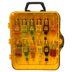 KRM LOTO - MOLDED LOCKOUT TAGOUT STATION  (WALL  MOUNTED AS WELL AS CARRYABLE ) WITH MATERIAL