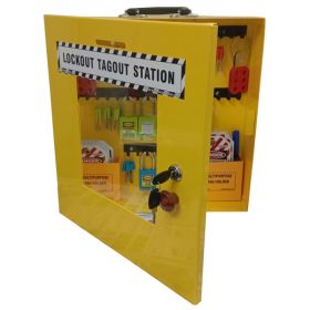KRM LOTO – OSHA LOCKABLE  LOCKOUT TAGOUT STATION WITH MATERIAL-10M  