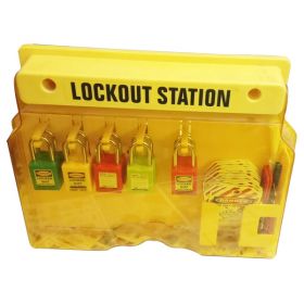 KRM LOTO – OSHA LOCKABLE  LOCKOUT TAGOUT STATION WITH MATERIAL-10P  