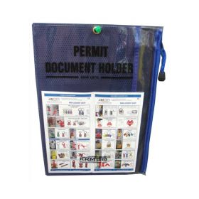 Lockout Permit Document Holder  Blue